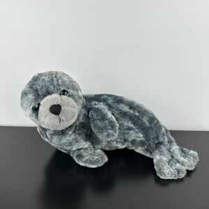 Lelly Venturelli Rare Monk Seal 12” Gray Plush Stuffed Animal